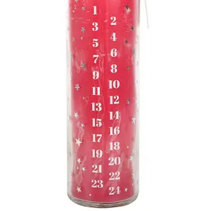 Something Different Advent Vanilla Tube Candle Red (One Size)