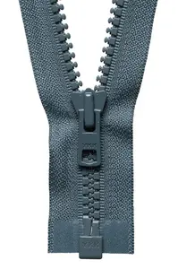 HYV/W O/E ZIP 76CM - Vislon Heavyweight Open End Zip: 76cm: Dark Grey - YKK