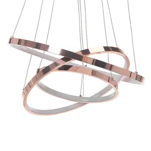 Metal LED Pendant Lamp Rose Gold ATREK