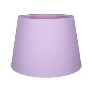 Traditional 8 Inch Soft Lilac Linen Drum Table/Pendant Lamp Shade 40w Maximum