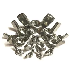 50 x Wing Butterfly Nuts M12 to fit 12mm Bolt Set Screws,