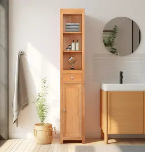 Hallowood Furniture Waverly Oak Tall Bathroom Cabinet