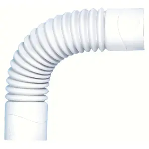 Wirquin 1 1/2" (6/4") Female-Female Solvent Weld Flexible Elbow 223mm Long Connection