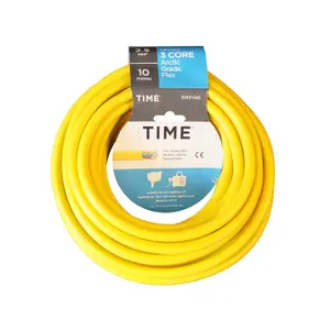 Time Yellow 3-core Flexible Cable 2.5mm² x 10m