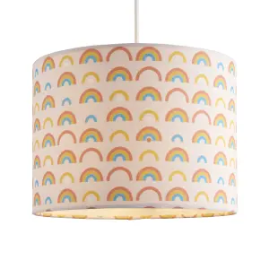 Printed Multicolour Rainbow Light shade (D)25cm