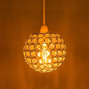 Innoteck Compact Acrylic Spherical Pendant Lampshade - Chrome