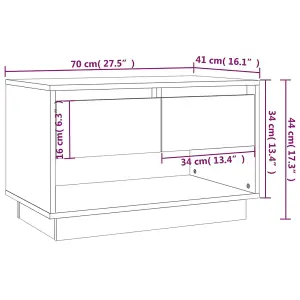 Berkfield TV Cabinet Concrete Grey 70x41x44 cm Engineered Wood