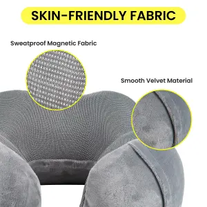 Memory Foam Neck Travel Pillow Lightweight Portable Head Neck Support Pillow