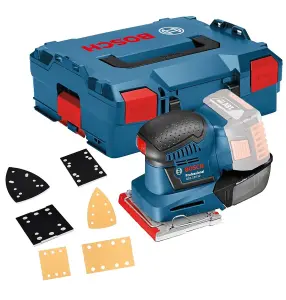 Bosch GSS18V-10 18v Li-ion Multi Base Orbital Detail Sander +3 Base Plates LBOXX