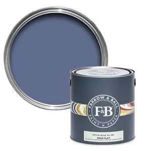 Farrow & Ball Dead Flat Mixed Colour 220 Pitch Blue 5 Litre