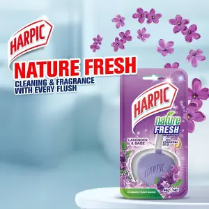 Harpic Hygienic Toilet Rim Block Twin pack Lavender 2 x 40g (Pack of 6)