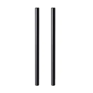 GoodHome Annatto Matt Black Kitchen cabinets Bar Handle (L)22cm (D)32mm, Pack of 2