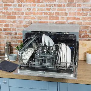 Russell Hobbs Dishwasher Table Top & Compact Silver RHTTDW6S