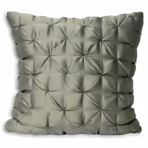 Paoletti Limoges Quilted Faux Silk Feather Filled Cushion