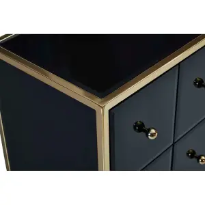 Birlea Fenwick Merchant Chest Black & Gold