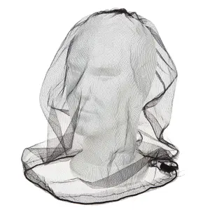 Head Mosquito Net Insect Repellentn Midge Extra Fine Holes Netting Black