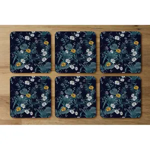 Square 6 Piece Coaster Set (Set of 6)