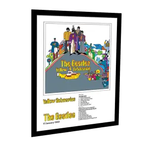 The Beatles Yellow Submarine Framed Print Multicoloured (40cm x 30cm)