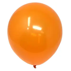 Globos Latex Plain Balloons (Pack of 100) Orange (One Size)