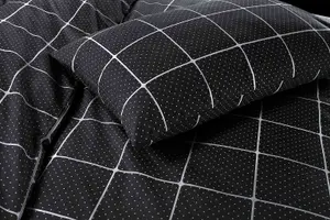 Duvet Cover Set Printed Checked Dot Mateo Reversible Quilt Cover Bedding Set