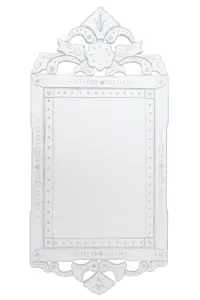 MirrorOutlet Glass Antique Baroque Design Wall Mirror 122 x 58 CM