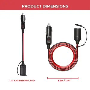 GADLANE 12V Extension Cable 3.6m