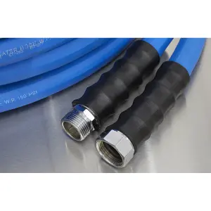 Sealey 19mm 30m Heavy Duty Hex Hot/Cold Rubber Water Hose - Blue HWH30M