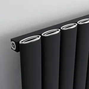 Agadon Berlin Aluminium Designer Radiator 1800 x 555 mm Textured Anthracite - 4447 BTU - 10 Years Guarantee