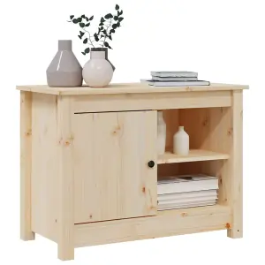 Berkfield TV Cabinet 70x36.5x52 cm Solid Wood Pine