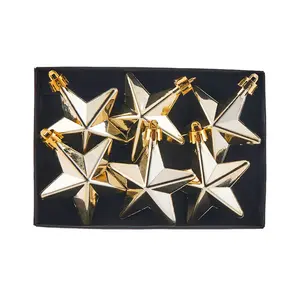 Star Christmas Tree Topper (Set of 6) Gold