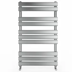 Right Radiators 1000x600 mm Designer Flat Panel Heated Towel Rail Radiator Bathroom Warmer Heating Chrome