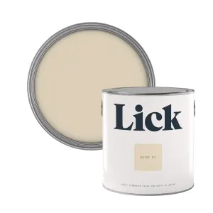 Lick Beige 01 Matt Emulsion paint, 2.5L