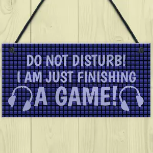 FUNNY Do Not Disturb Gaming Sign For Boys Bedroom Man Cave Dad Son Gift