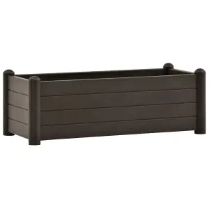 Berkfield Garden Raised Bed PP Mocha 100x43x35 cm