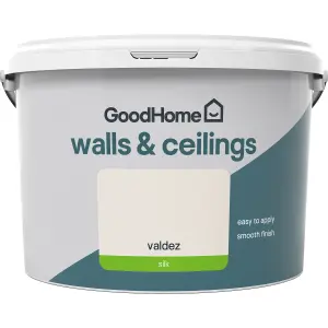 GoodHome Walls & ceilings Valdez Silk Emulsion paint, 2.5L