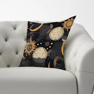 Gold Sun and Moon Cushions 60cm x 60cm