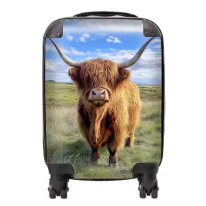 Highland Cow In Summer Suitcase - Small