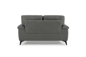 Dylan 2 Seater Sofa, Dark Grey Linen Fabric