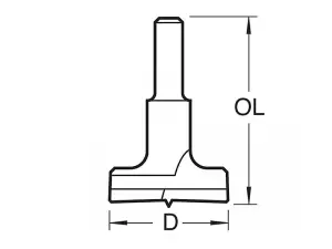 Trend T420/35 x 8mm TCT Hinge Sinking 35mm Diameter