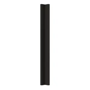 GoodHome Verbena Matt charcoal Standard Corner post, (W)59mm (L)715mm