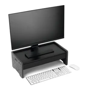 Durable Felt Lined Metal Drawer for Monitor Riser Stand - 47 x 22 cm