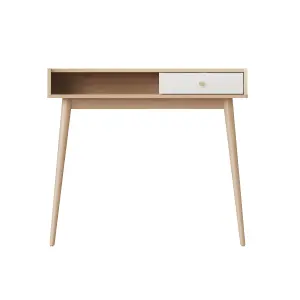 UK HomeLiving Smart Desk V3 Oak and White