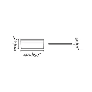 Luminosa Line LED Bathroom Wall Light Aluminium IP54