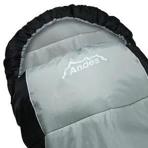 Andes Nevado 400 Sleeping Bag - BLACK/GREY