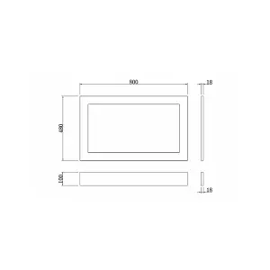 Rinse Bathrooms Traditional 800mm Matte Grey Bath MDF End Panel