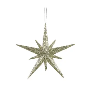 Star Glitter Holiday Shaped Ornament (Set of 4)