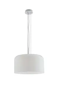 Luminosa Gibus Shiny Dome Ceiling Pendant, White, E27