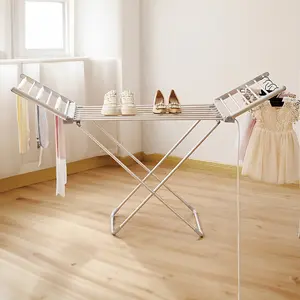 Alivio Electric Heated Clothes Airer Folding Laundry Clothes Dryer Portable Heat Rack