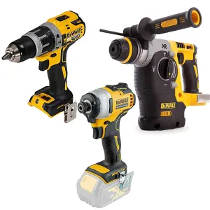 Dewalt DCK368 18v XR Brushless Kit - DCD796 Drill DCF887 Impact DCH273 SDS Bare