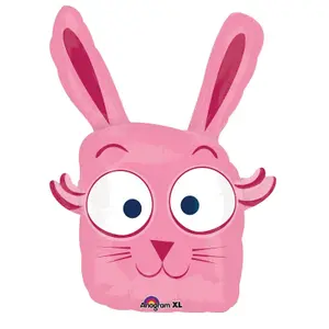 Amscan Silly Bunny Foil Balloon Pink/White (One Size)